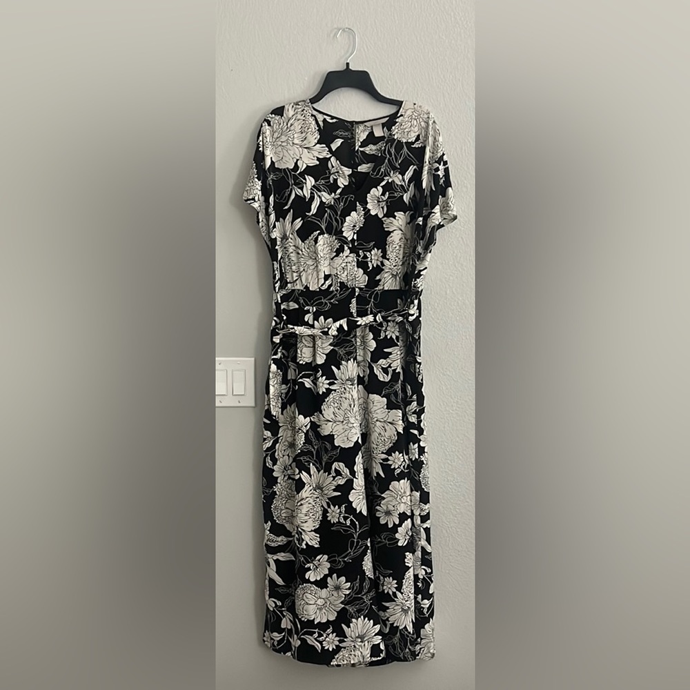 White Black Romper long